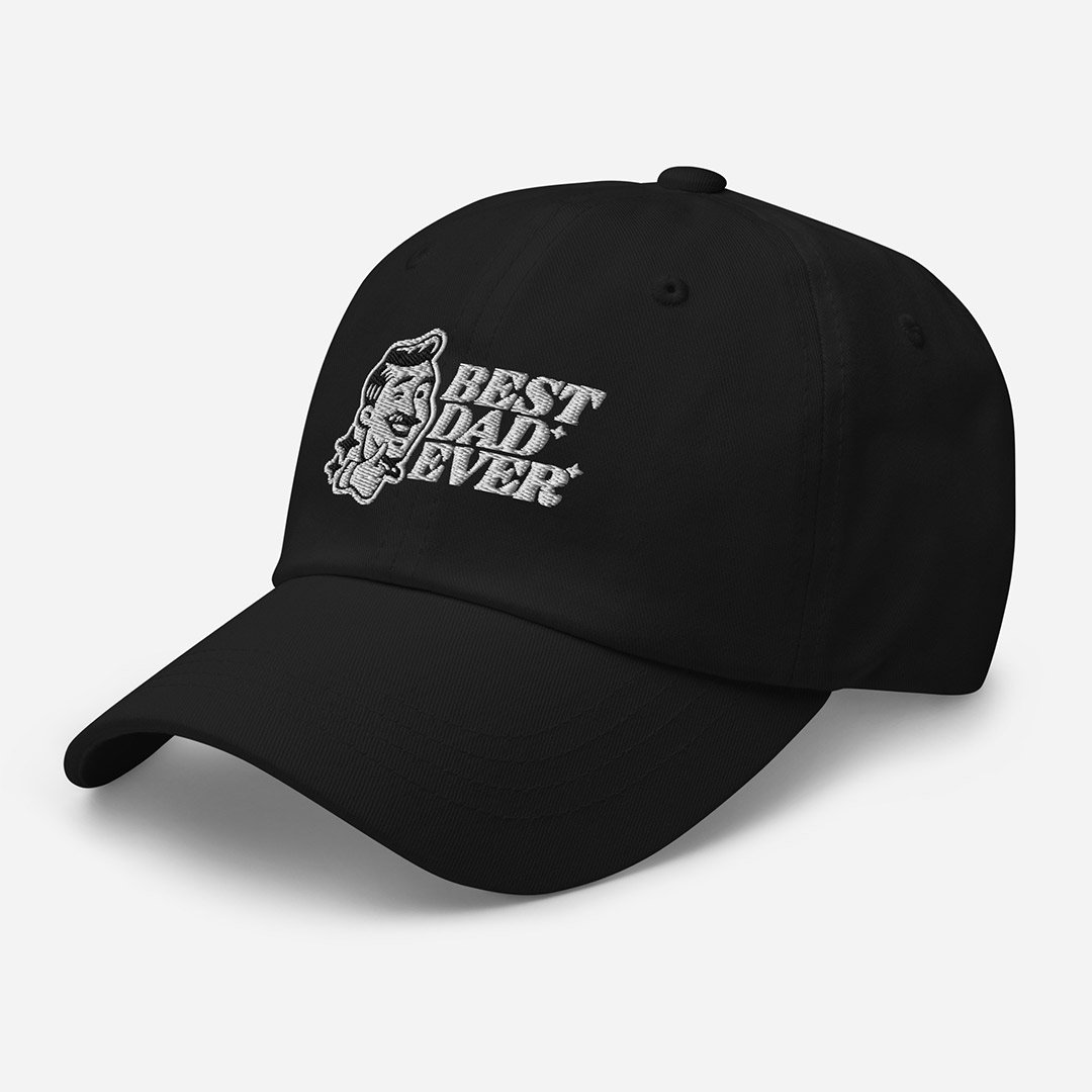 Best Dad Ever Black Dad Hat